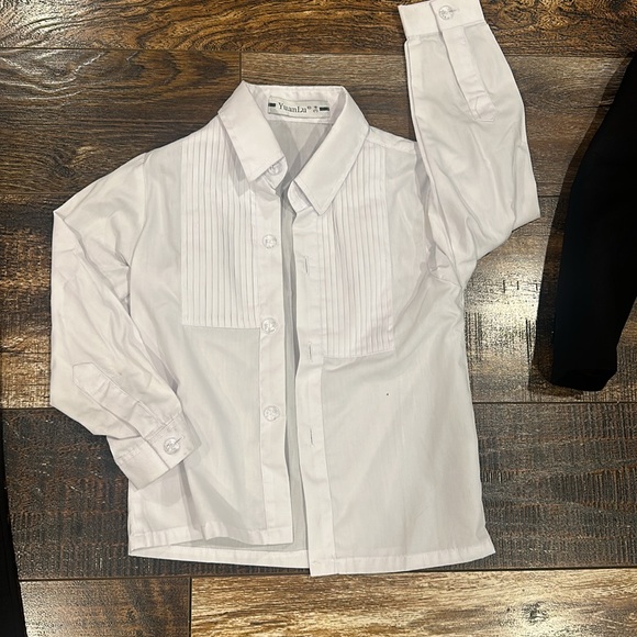 Toddler boys 5 piece tuxedo ring bearer 3T - Picture 7 of 14